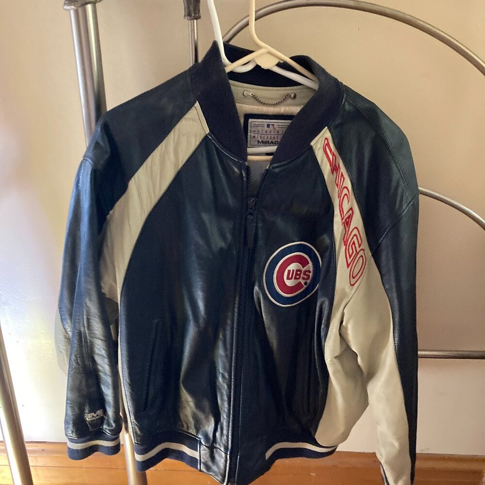 Chicago Cubs Leather Jacket Men's size L